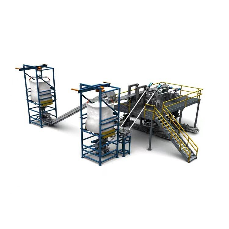 bulk bag unloading system for powder feeding
